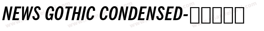 NEWS GOTHIC CONDENSED字体转换